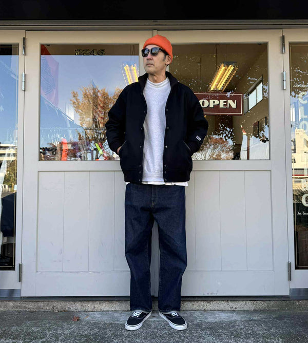 BLUCO - HEAVY MELTON PHARAOH COAT - BLACK