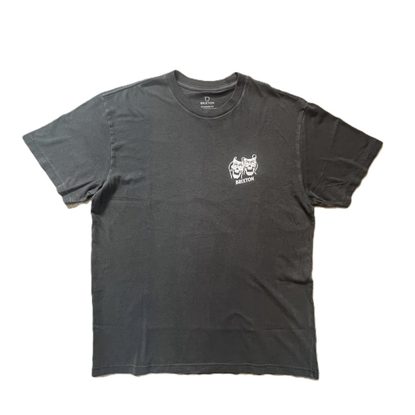 BRIXTON - SMILE ALWAYS S/S STT - BLACK WORN WASH