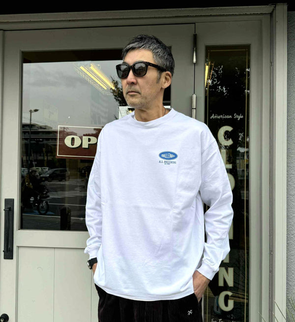 CHALLENGER - L/S SUNSET DRIVE TEE - WHITE