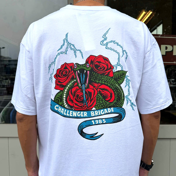 CHALLENGER - SNAKE TEE - WHITE
