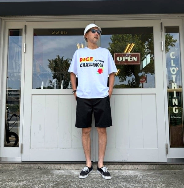CHALLENGER - S/S DRY DICE TEE - WHITE