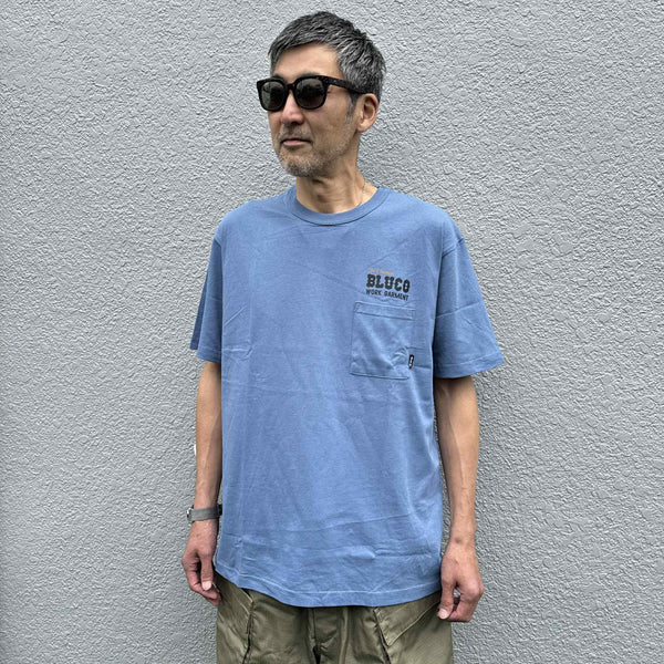 BLUCO - POCKET TEE BOLT - SLATE BLUE
