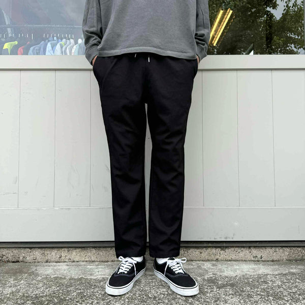 FIVE BROTHER - POLY/TWILL EASY PANTS - BLACK