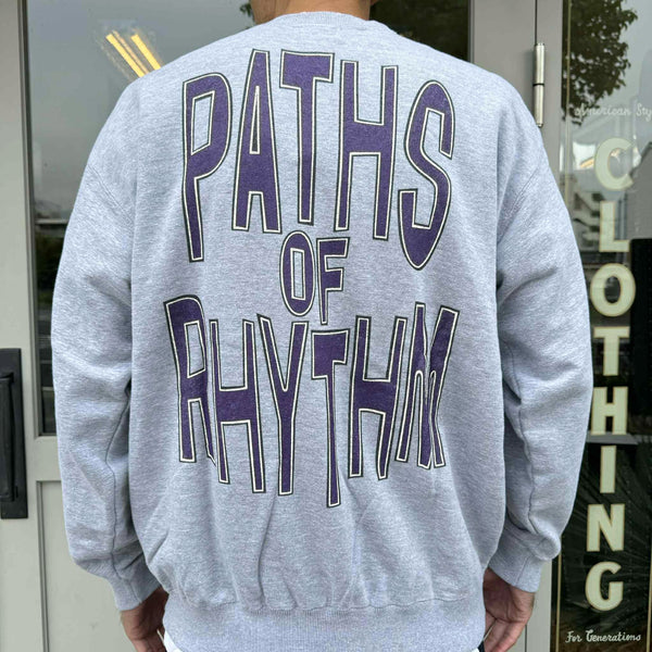 ILL ONE EIGHTY - PATHS OF RHYTHM CREW SWEATSHIRT - H GRAY