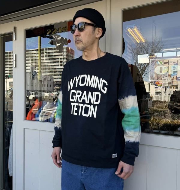 ILL ONE EIGHTY - WYOMING TIE DYE L/S TEE - BLACK