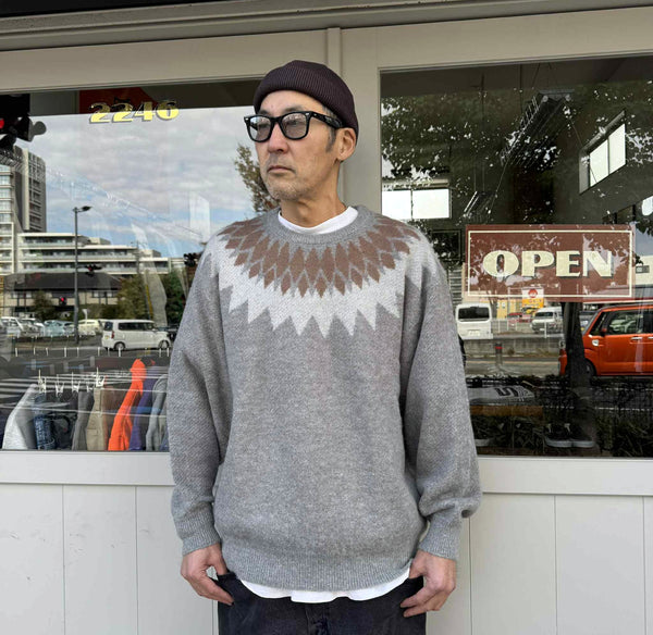 CHALLENGER - NATIVE ARROW C/N SWEATER - IVORY