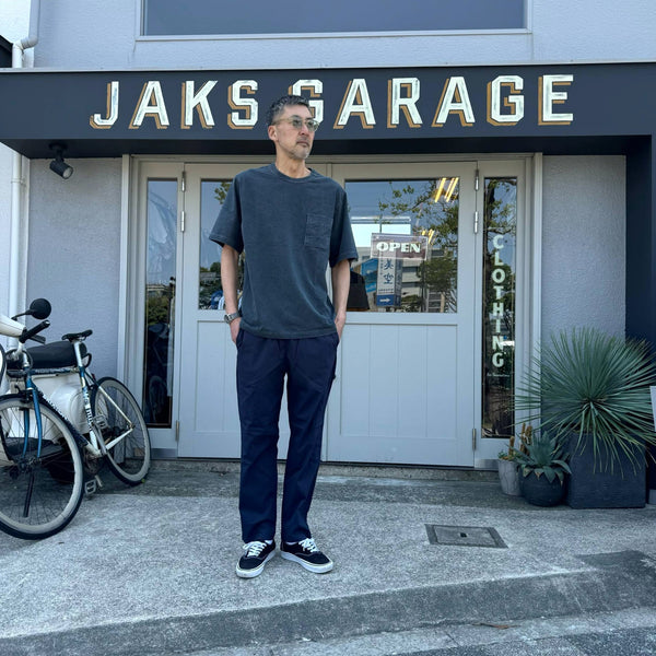 FIVE BROTHER - SEER SUCKER EASY PANTS - NAVY