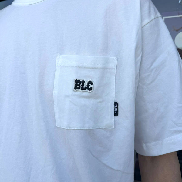 BLUCO - DRY COTTON POCKET T-SHIRT -BLC- WHITE