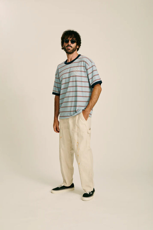 melple - SEAVIEW RINGER S/S - BLUE