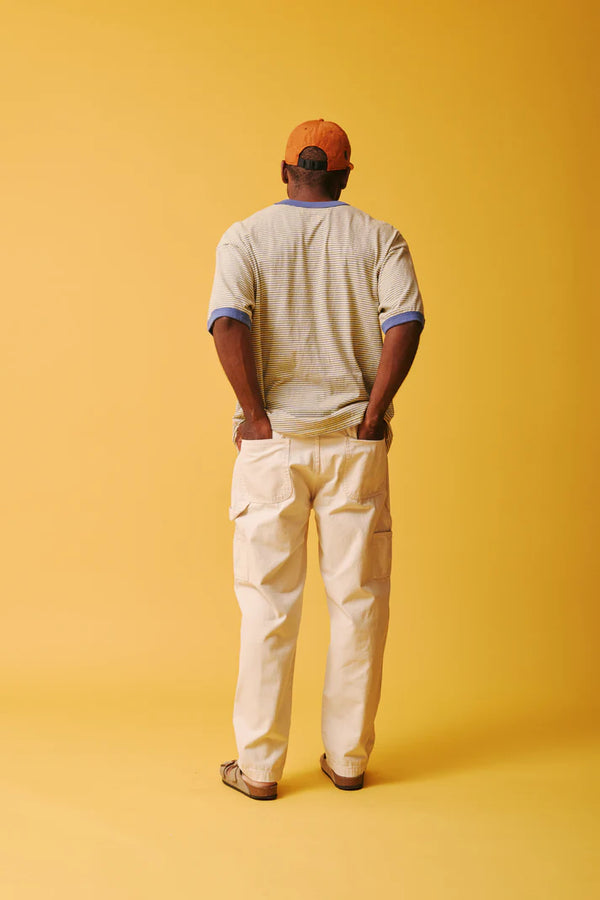 melple - SEAVIEW RINGER S/S - BLUE x YELLOW