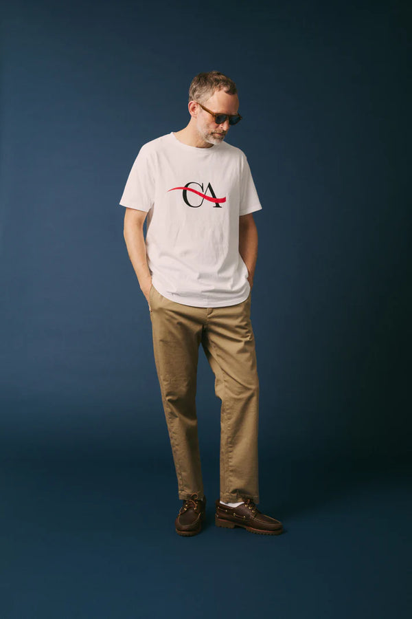 melple - PASADENA SHORT SLEEVE CA - WHITE