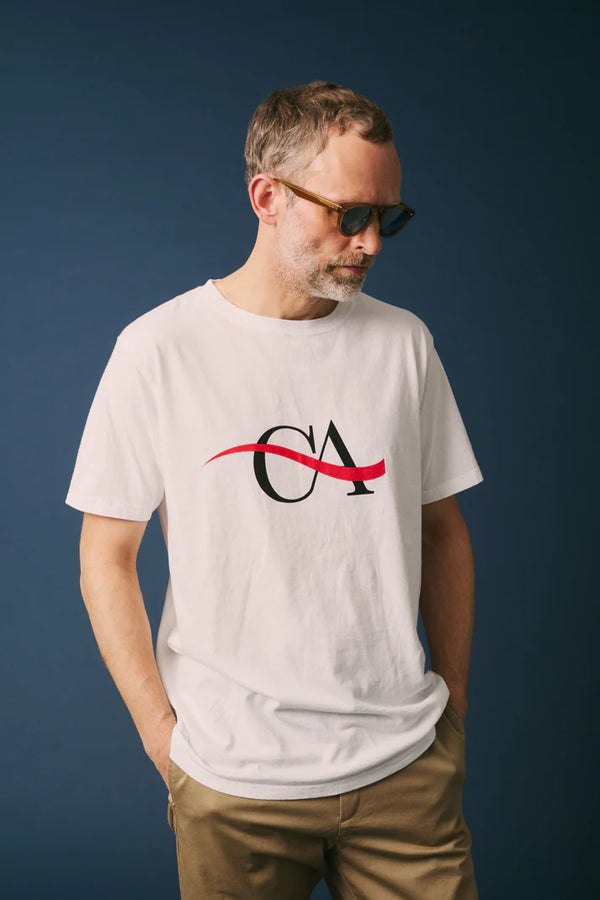 melple - PASADENA SHORT SLEEVE CA - WHITE