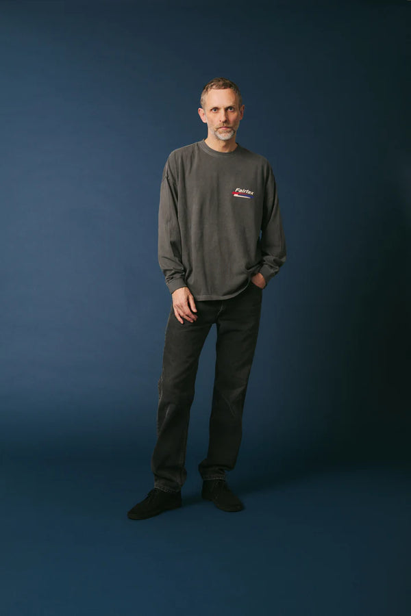 melple - PASADENA LONG SLEEVE (Fairfax) - BLACK