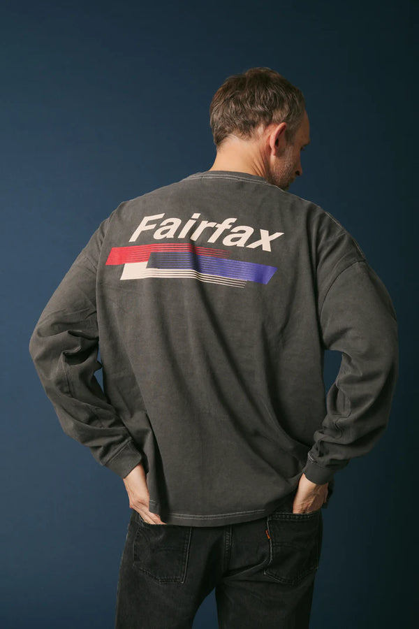 melple - PASADENA LONG SLEEVE (Fairfax) - BLACK