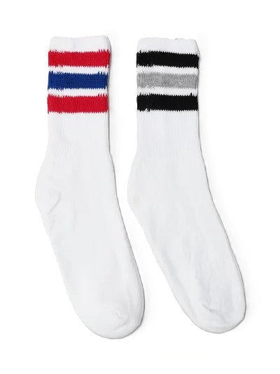 RAILROAD SOCK - STRIPE CREW SOCKS