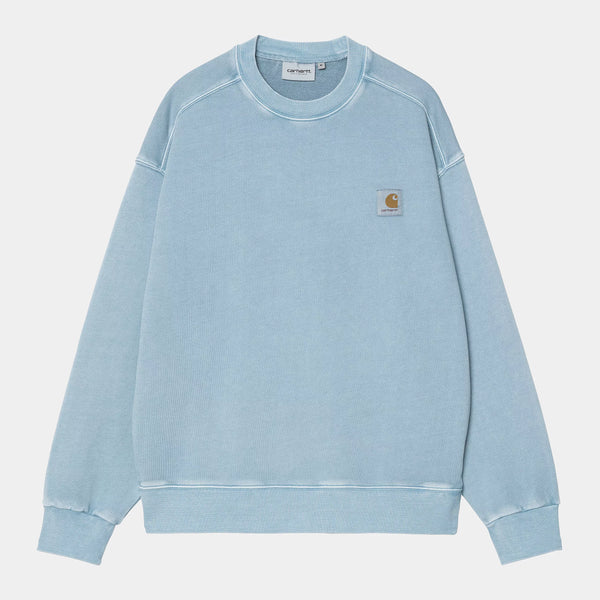 Carhartt WIP - NELSON SWEATSHIRT - CLAY BLUE (garment dyed)