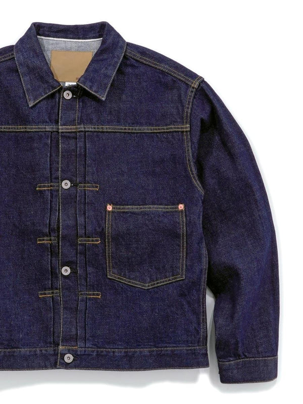 HOUSTON - WWⅡSELVEDGE TRUCKER JACKET - INDIGO ONE WASH