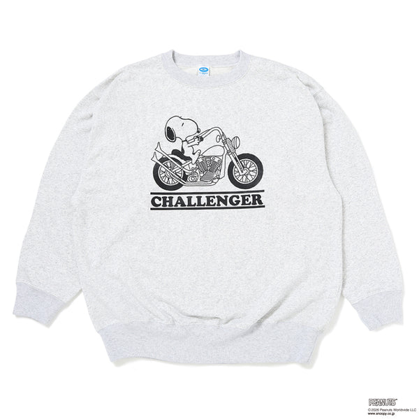 CHALLENGER - SNOOPY C/N SWEAT - GRAY