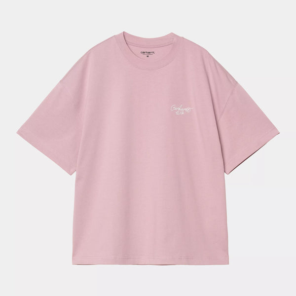 Carhartt WIP - S/S SIGNATURE SCRIPT T-SHIRT - HORTENSIA