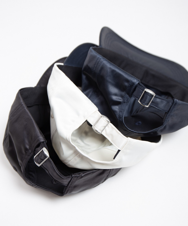 RACAL - SATIN B.B CAP - IVORY x NAVY