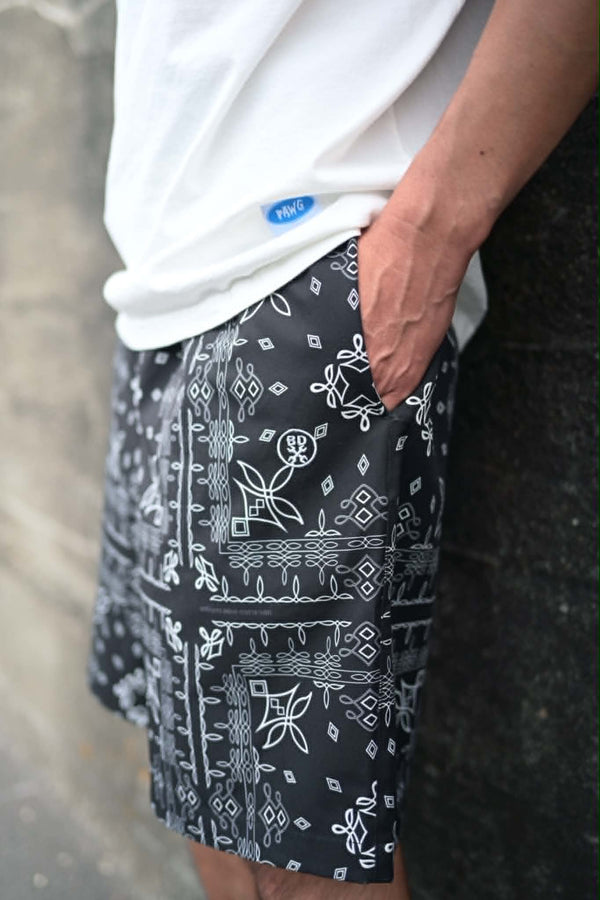 BEACHED DAYS × BLUCO - EASY SHORTS - CACTUS BLACK