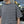 BIGMIKE - DOUBLE BODER SUNGLASSSE POCKET S/S TEE - CHACOAL×WHITE