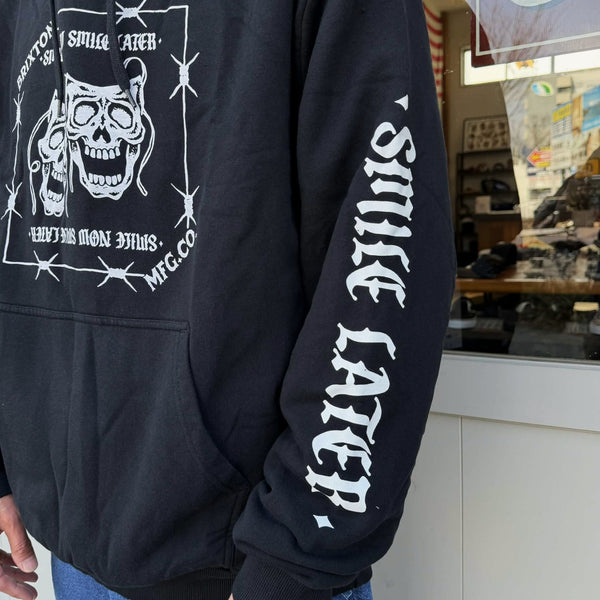 BRIXTON - SMILE ALWAYS RELAXED HOODIE - BLACK