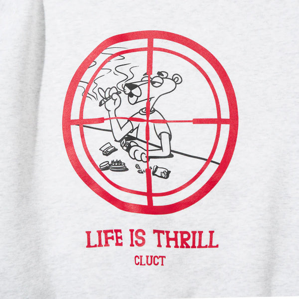 CLUCT - LIFE IS THRILL [CREW SWEAT] - ASH