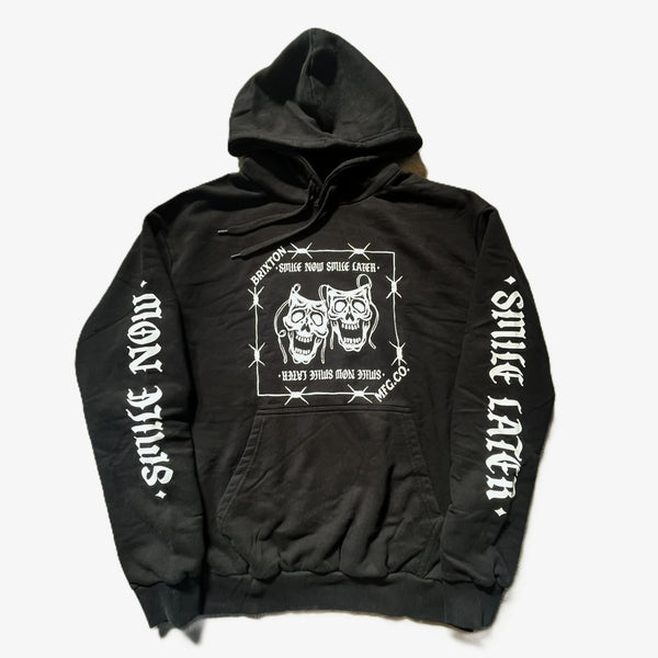 BRIXTON - SMILE ALWAYS RELAXED HOODIE - BLACK