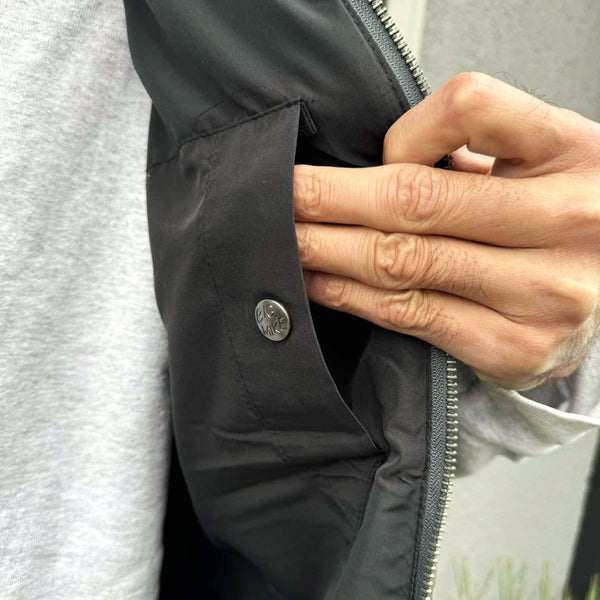 BIGMIKE - VERTICAL QUILTING VEST - CHARCOAL