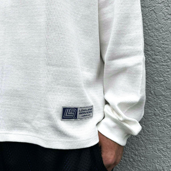RADIALL - COUPE - FOOTBALL SHIRT L/S  - WHITE