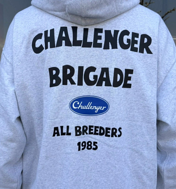 CHALLENGER -BRIGADE ZIP HOODIE - GRAY