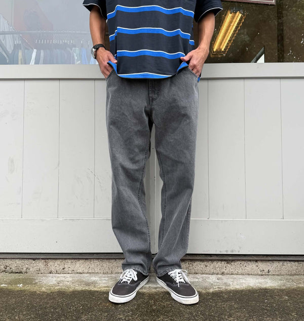 BLUCO - JAPAN DENIM EASY COWBOY PANTS - BLACK FADE