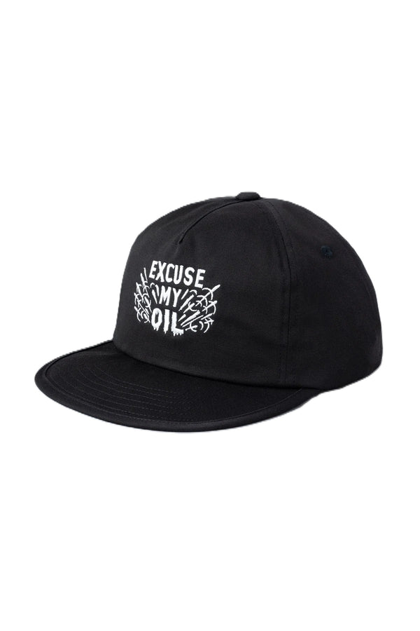BLUCO - 5-PANEL STASH CAP OIL - BLACK