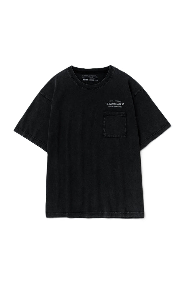 BLUCO - PIGMENT POCKET T-SHIRTS Ticket - BLACK
