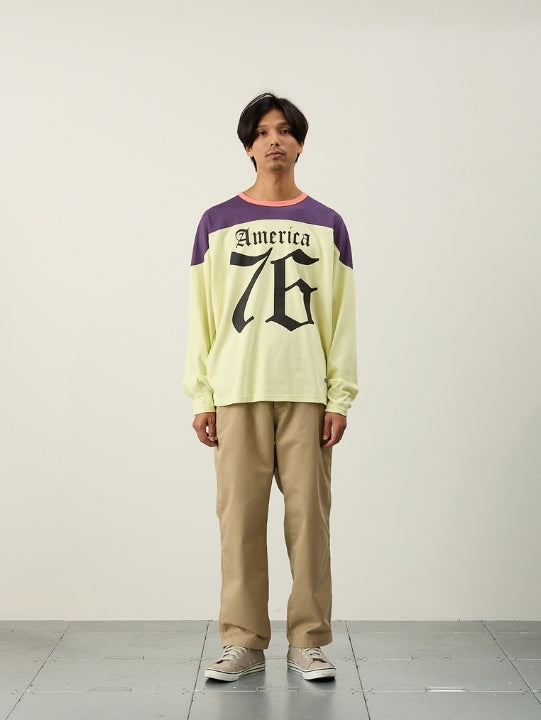 ILL ONE EIGHTY - AMERICA 76 FOOTBALL TEE - LIME