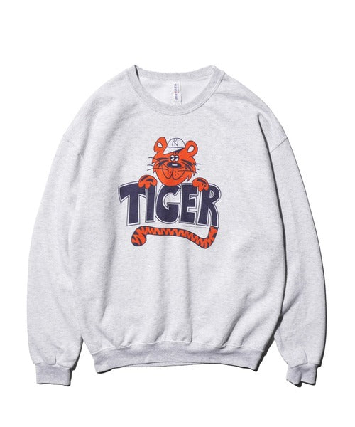 JERZEES -TIGER CREW SWEAT - ASH GREY
