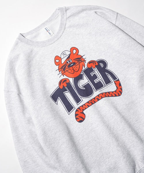 JERZEES -TIGER CREW SWEAT - ASH GREY