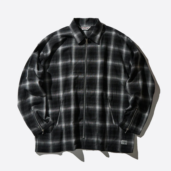 CLUCT - PUEBLO [L/S ZIP SHIRT]  - 05183 - BLACK