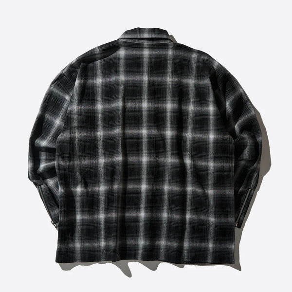 CLUCT - PUEBLO [L/S ZIP SHIRT]  - 05183 - BLACK