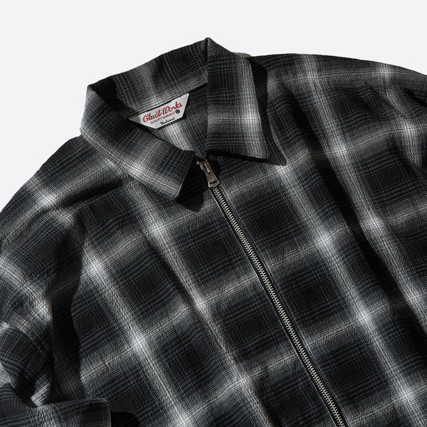 CLUCT - PUEBLO [L/S ZIP SHIRT]  - 05183 - BLACK