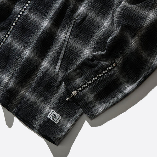 CLUCT - PUEBLO [L/S ZIP SHIRT]  - 05183 - BLACK