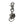 CLUCT - TIGER [KEY RING] - 05301 - SILVER