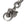 CLUCT - TIGER [KEY RING] - 05301 - SILVER
