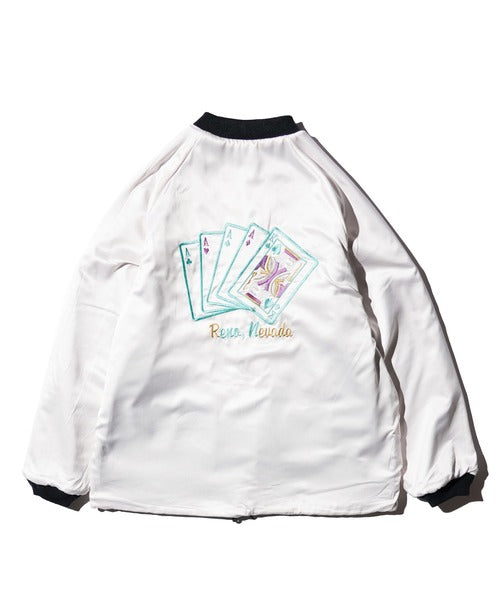 THRIFTY LOOK - SNAKE & SKULL SOUVENIR JACKET - BLACK