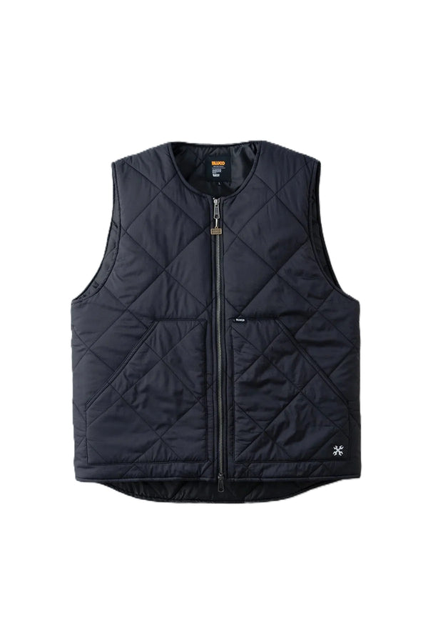 BLUCO - NYLON RIP QULTING VEST - BLACK