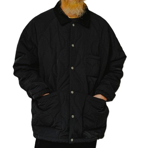 BIGMIKE - QUILTING COACH JACKET - BLACK