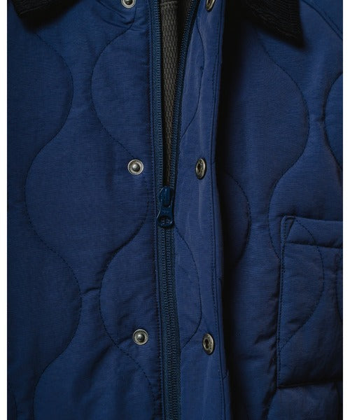 BIGMIKE - QUILTING COACH JACKET - NAVY