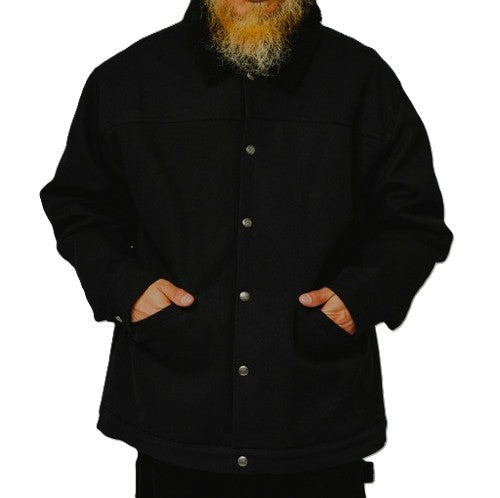 BIGMIKE - HEAVY DUCK BOA JACKET - BLACK