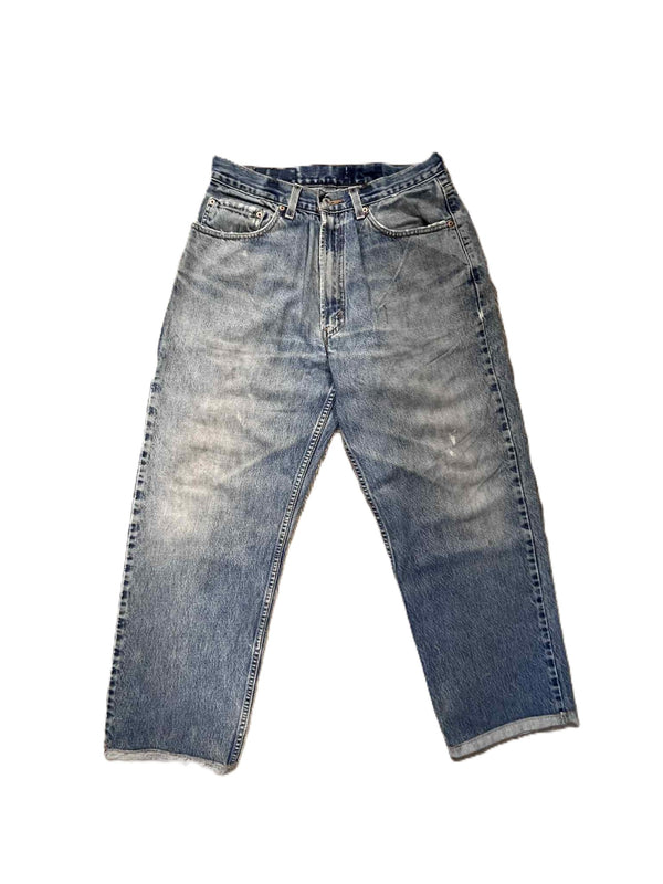 THRIFTY LOOK - LEVIS 550 ONE-TUCK PANTS - BLUE